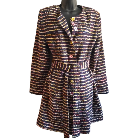 Cabi Headline Topper Tweed Coat size 8 Style# 5660 - Picture 2 of 14
